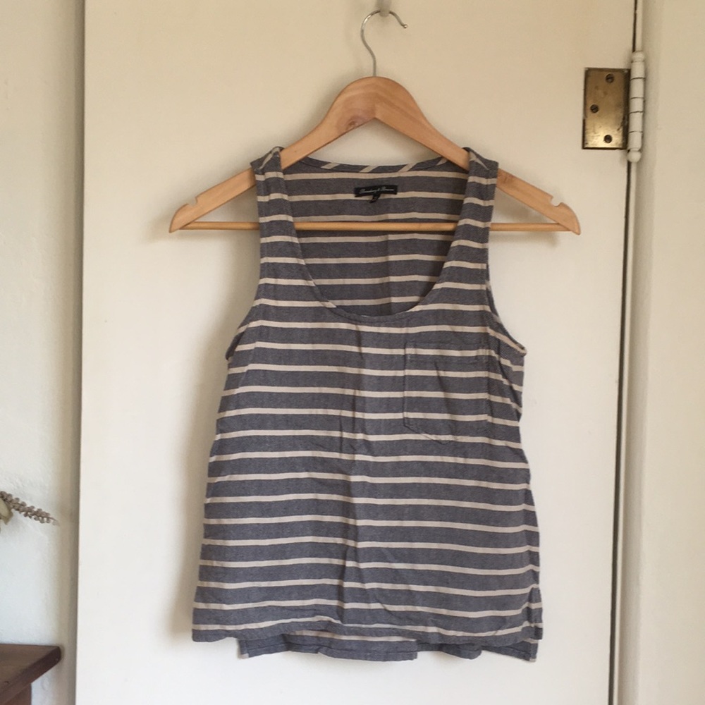 Sleeveless striped tank top